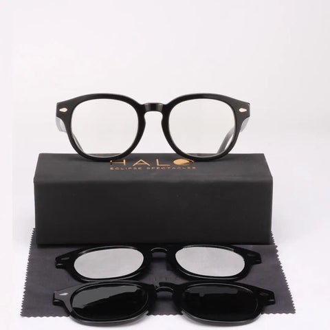 Phoenix Noir 3-in-1 Solar Eclipse Viewing Glasses *AAS Approved & ISO Certified Safe* - Premium from Halo Eclipse Spectacles - Just $89! Shop now at HALO ECLIPSE