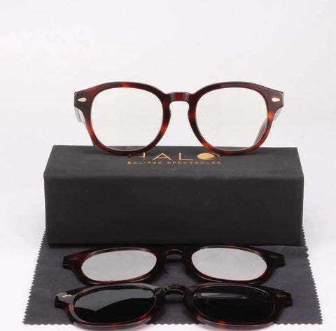 Phoenix Tortie Year-Round 3-in-1 Solar Eclipse Glasses - *AAS Approved & ISO Certified Safe* - Premium from Halo Eclipse Spectacles - Just $89! Shop now at HALO ECLIPSE