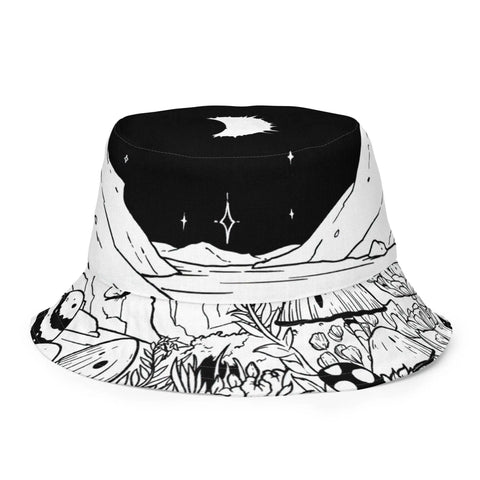 Mystic Fungi Reversible Bucket Hat - Premium  from HALO - Just $34! Shop now at HALO ECLIPSE