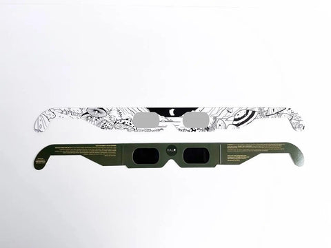 Mystic Fungi: 10 Paper Eclipse Glasses Kit *AAS Approved - ISO Certified Safe* - Premium from HALO - Just $35! Shop now at HALO ECLIPSE